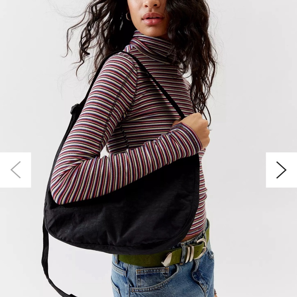 BAGGU Black Hobo Bag